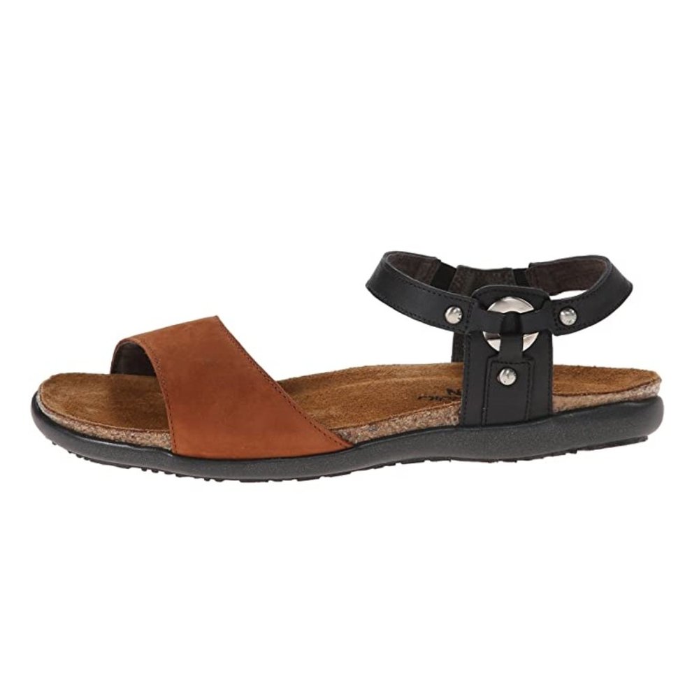 Naot Sabrina Jet Black/Hawaiian Brown Size 6
